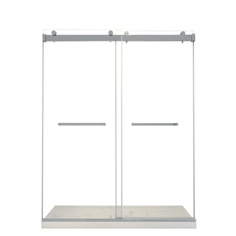 60 in. W x 78 in. H Framed Shower Door, Chrome