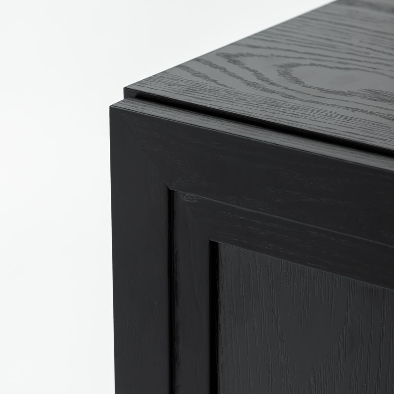 62" Wood Storage Bookcase with Adjustable Shelves, Black