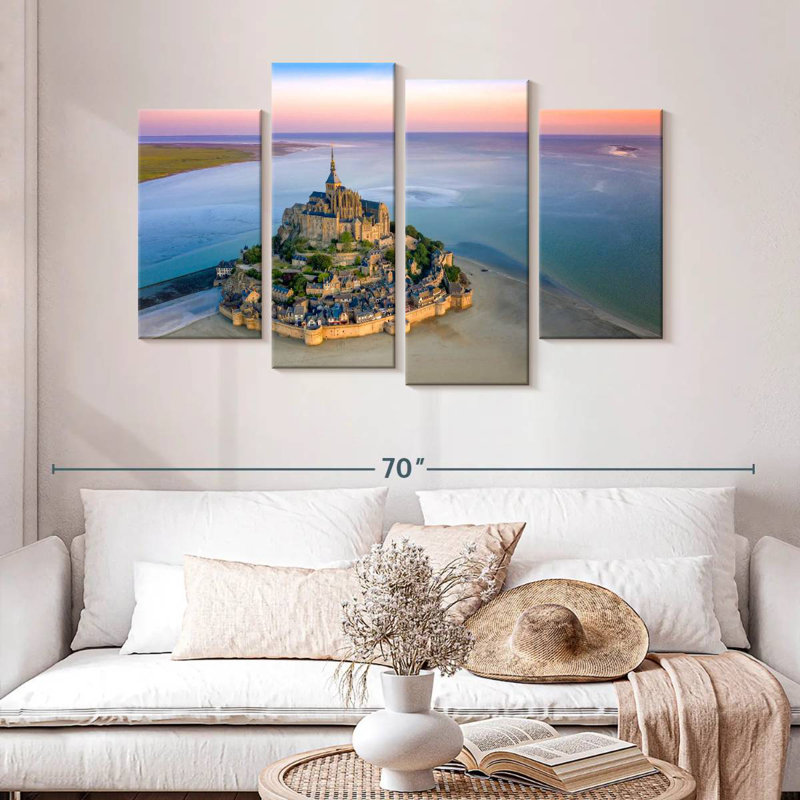 Adella Mont St.-Michel, France, Normandie, H 32 po x l 52 po