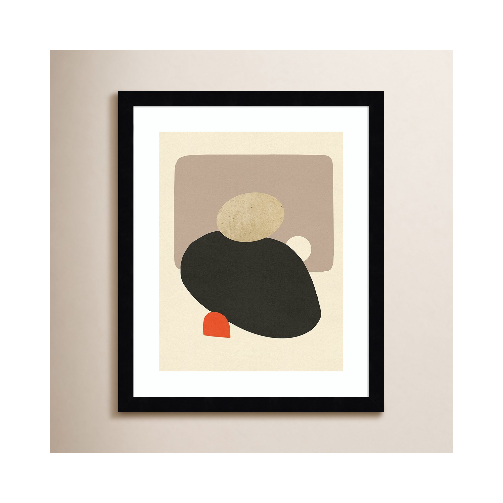 Megalith I by Jacob Green, 17" H x 14" W x 1'' D, Black Framed
