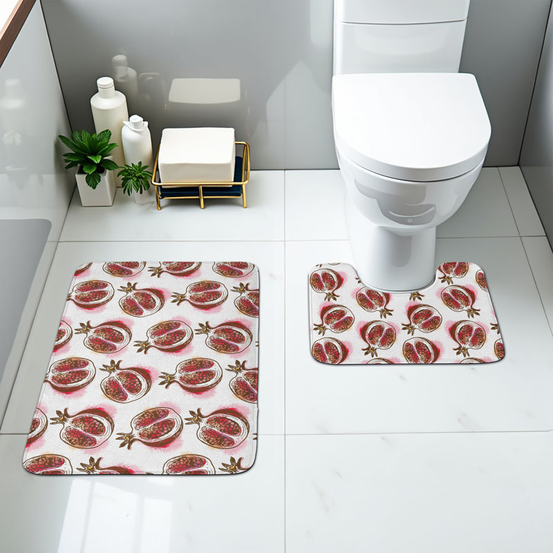  Ensemble de 2 tapis fruits pour salle de bain Fruits