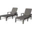 Ensemble de 2 chaises longues de piscine, chaises longues d'extérieur avec dossier à 6 positions pour la piscine, le patio, le jardin, la terrasse-1257299037