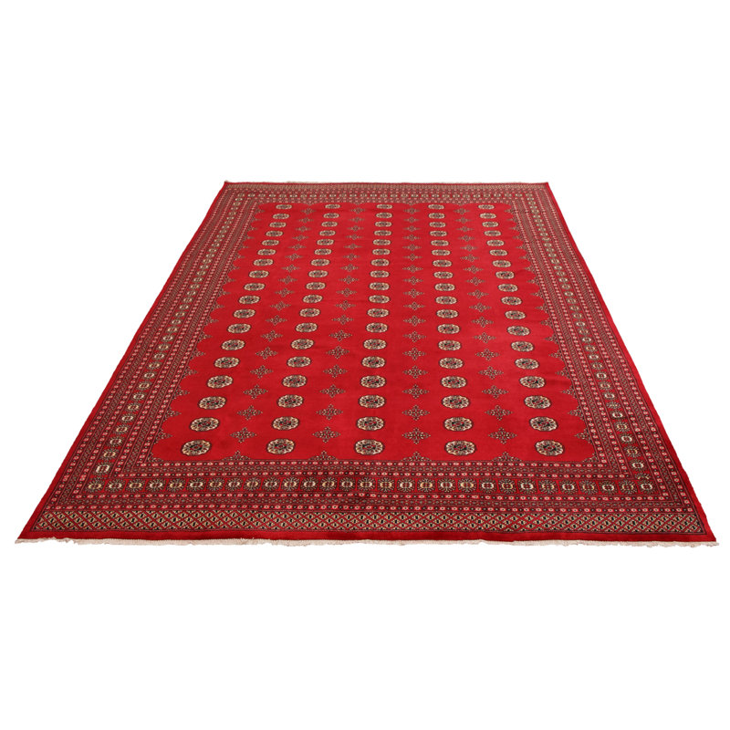 Tapis rouge foncé Finest Peshawar Bokhara 9 pi 0 po x 12 pi 6 po
