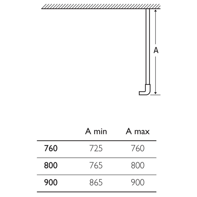 Waverley Shower Tower Panel, 185 cm H x 90 cm W