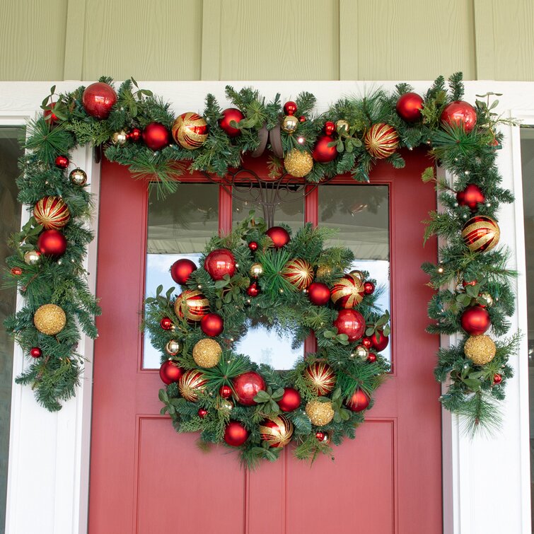 The Holiday Aisle® 9FT Prelit Artificial Christmas Garland With