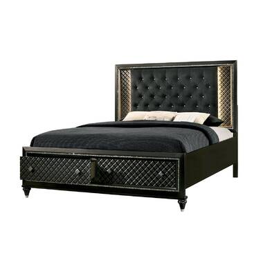 Rosdorf Park Villeda Upholstered Standard Bed & Reviews