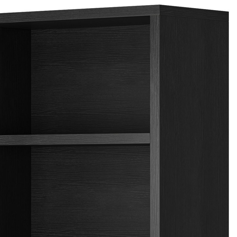 Shawntella 180cm H x 60cm W Standard Bookcase, Black