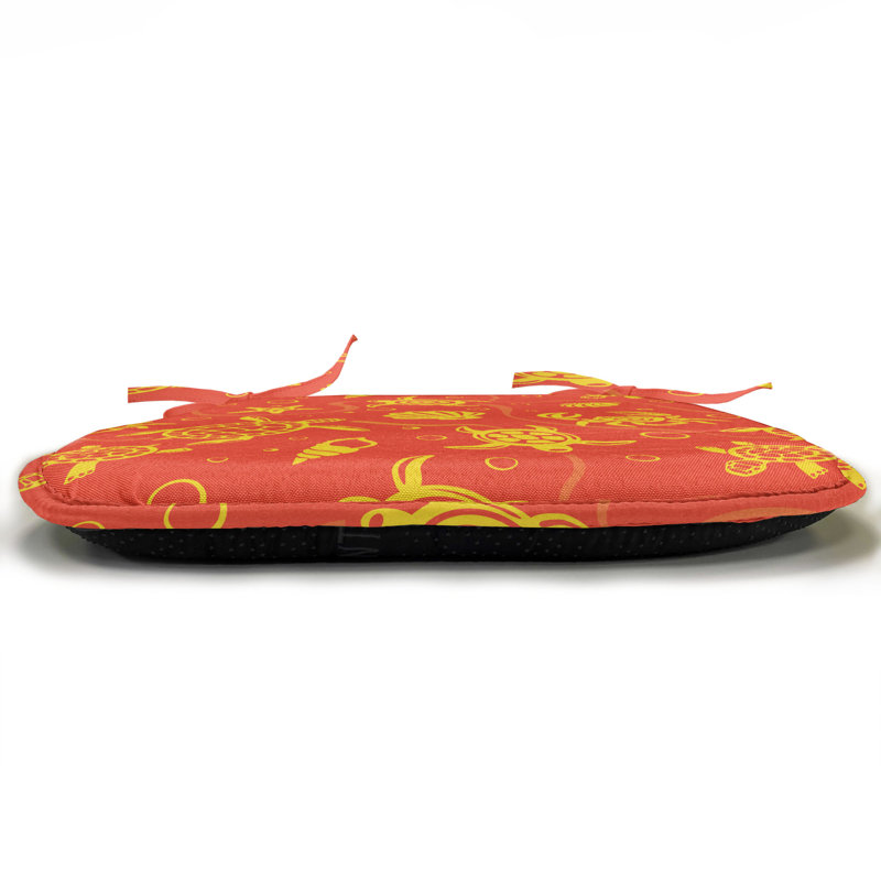 Swimming Turtles and Crabs Chair Pad Cushion