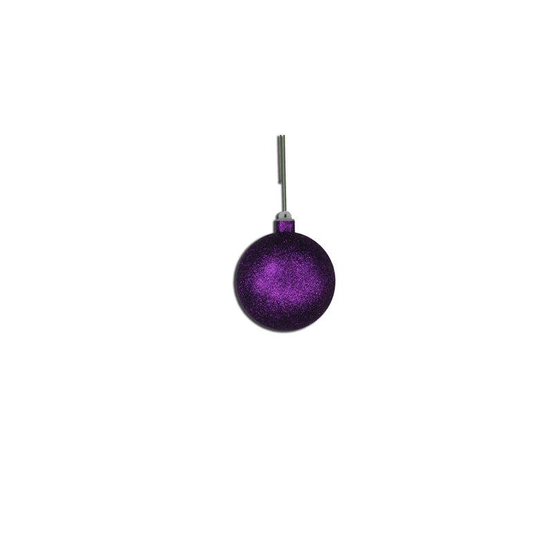 4'' Ornament Shatterproof Ball Ornament, Purple