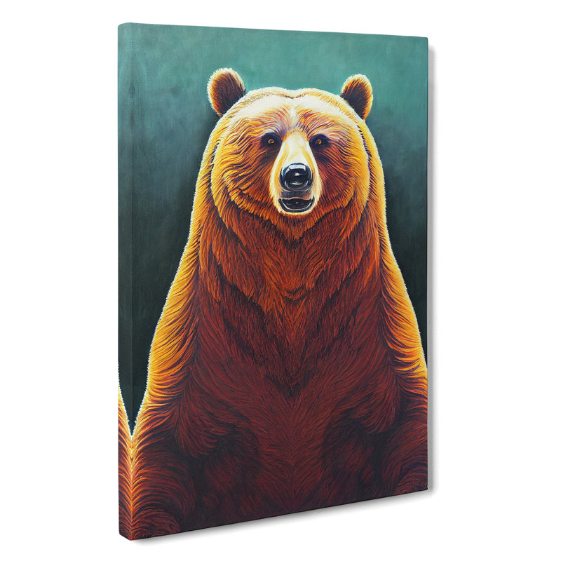 Great Grizzly Bear No.3 - Wrapped Canvas