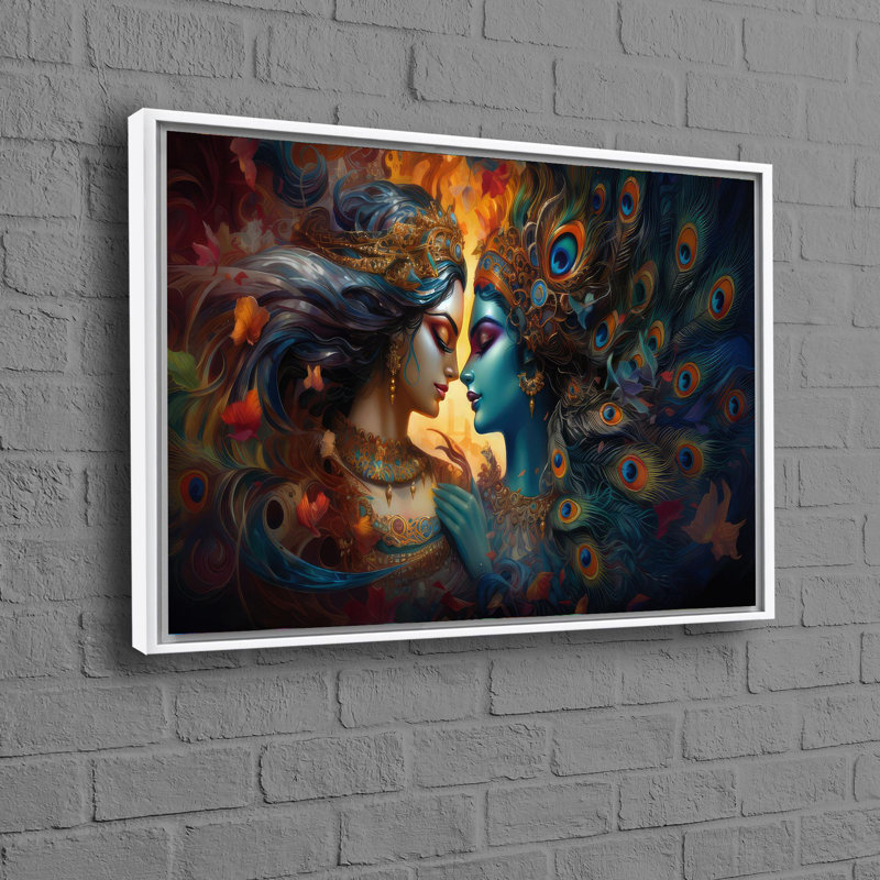 Print on Canvas, 25 cm H x 35 cm W, White Floater Framed