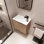 Meuble-lavabo simple 22,47 po avec plateau en céramique Coupar