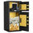 5.0 Cubic Feet Home Safe Box - , Waterproof With Hidden Code Function Double Door, Coin-operated For Office Dual Alarm Home, Office, Hotel Function,