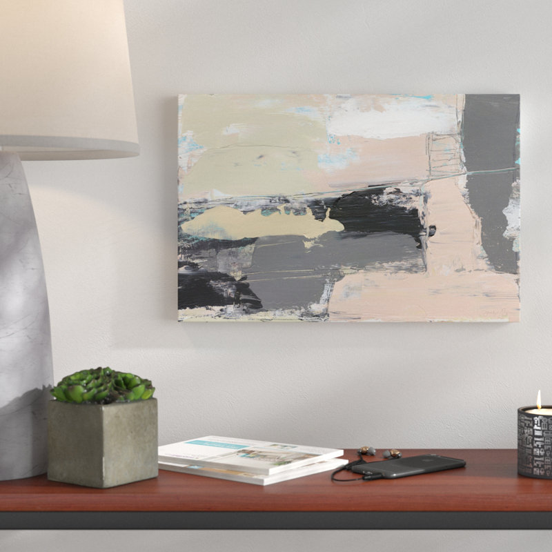 « rose-a-boo iv », reproduction de peinture à l’acrylique sur toile, 30 po x 45 po