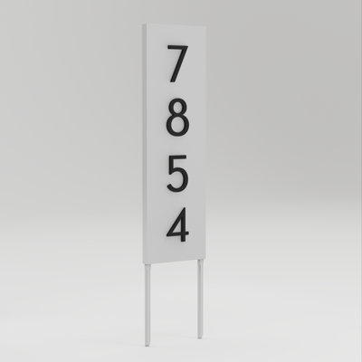 Welcome Home Steel Lawn Address Sign