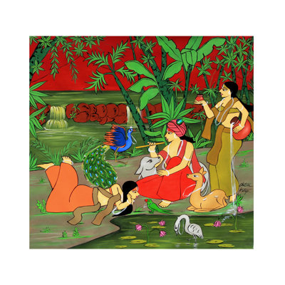 The Divine Connections | Acrylique sur toile | Par Chetan Katinagar