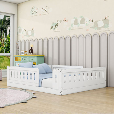 Full Sturdy Wood Platform Bed with Low-Profile Design