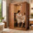 2-Person Far Infrared Indoor Sauna Room with Tempered Glass Door, Solid Hemlock Wood Home Sauna Cabin