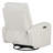 Paola 33" Upholstered Power Swivel Glider Recliner with Square Arms-98419989