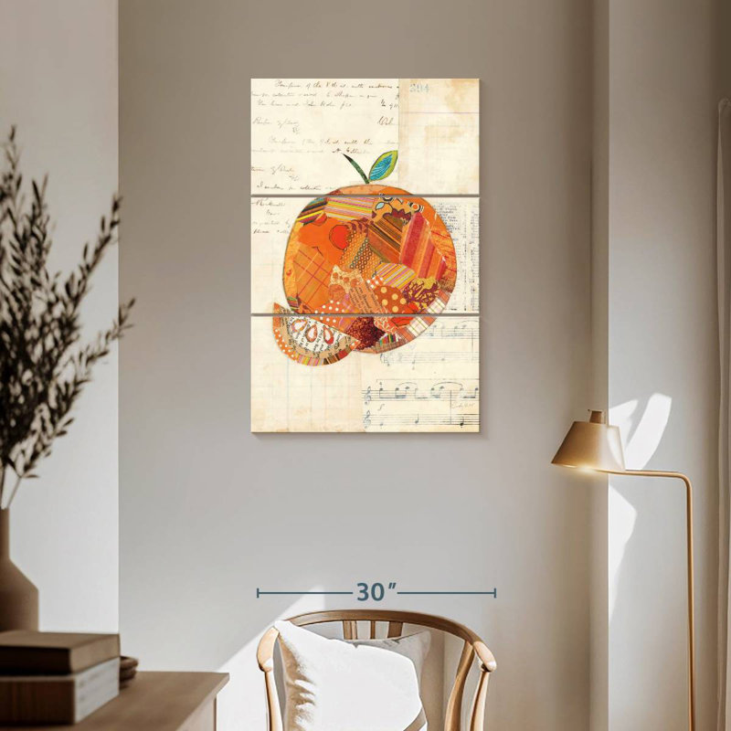Yarlin Orange Patterns, 57" H x 36" W