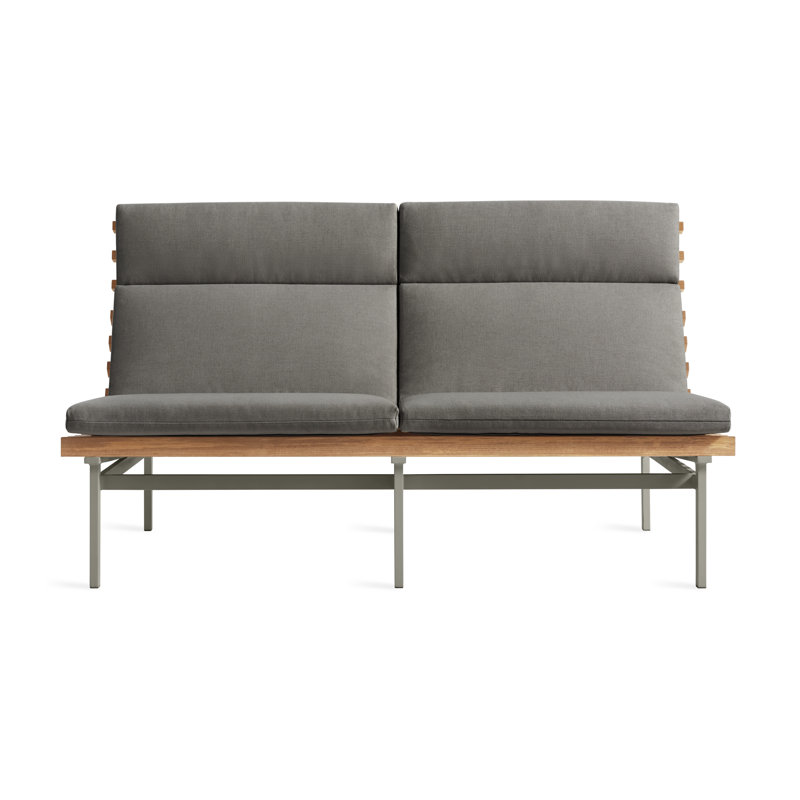 Canapé d'extérieur 2 places Perch, Gris anthracite Toohey, Gris anthracite