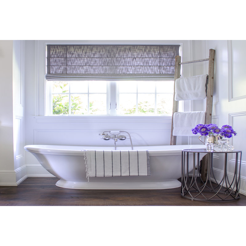 Georgetown 70'' L Freestanding Soaking Bathtub, Glossy White