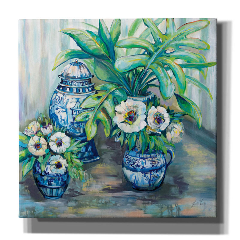 «Chinoiserie Day» par Jeanette Vertentes, H 18 po x l 18 po x P 0,75 po