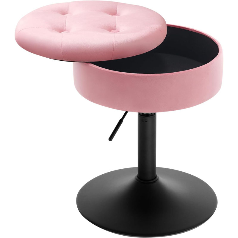 Lieven Adjustable Height Ergonomic Lab Stool, Pink