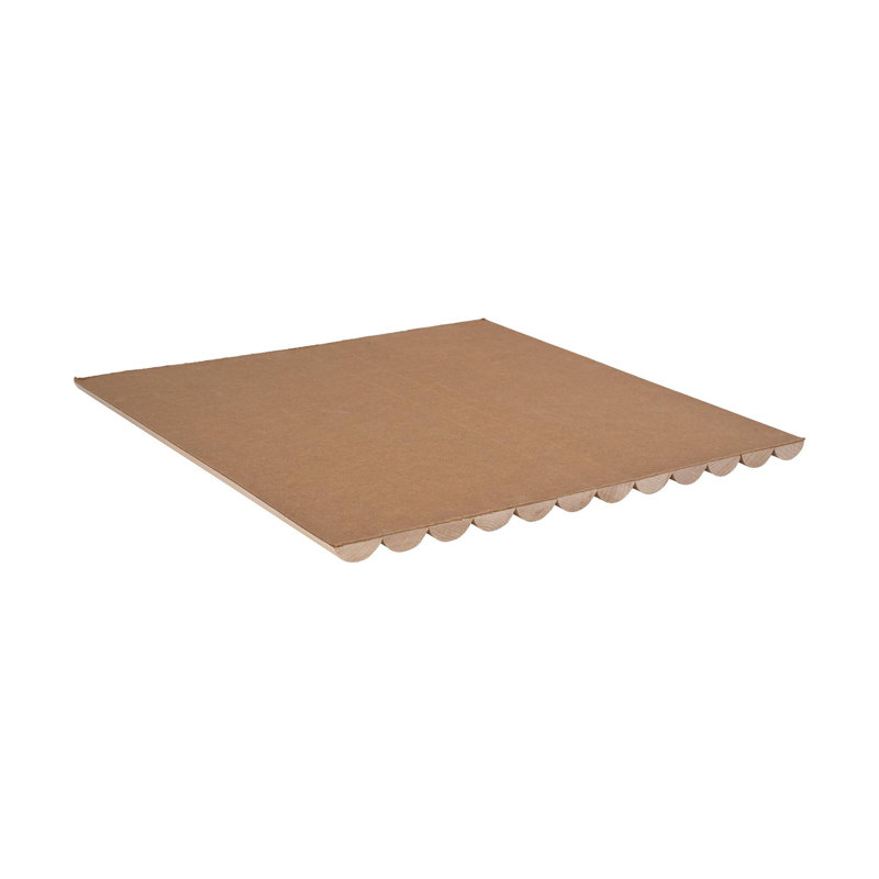 Outwater 1' Wide X 8' High X 3/8" Thick Unfinished Solid Maple Tambour Sheet With 1" Half-Round Slats – Flexible