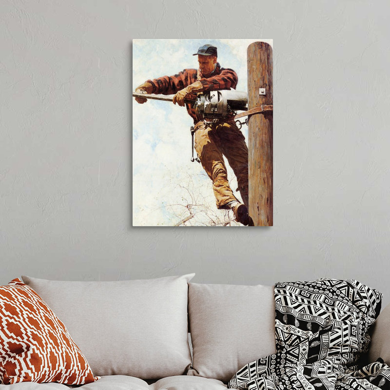 Art mural sur toile Norman Rockwell, H 32 po x l 24 po x P 1,25 po, Toile tendue