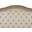 Grand lit-bateau tapissier avec rangement 2 tables de chevet et commode avec miroir