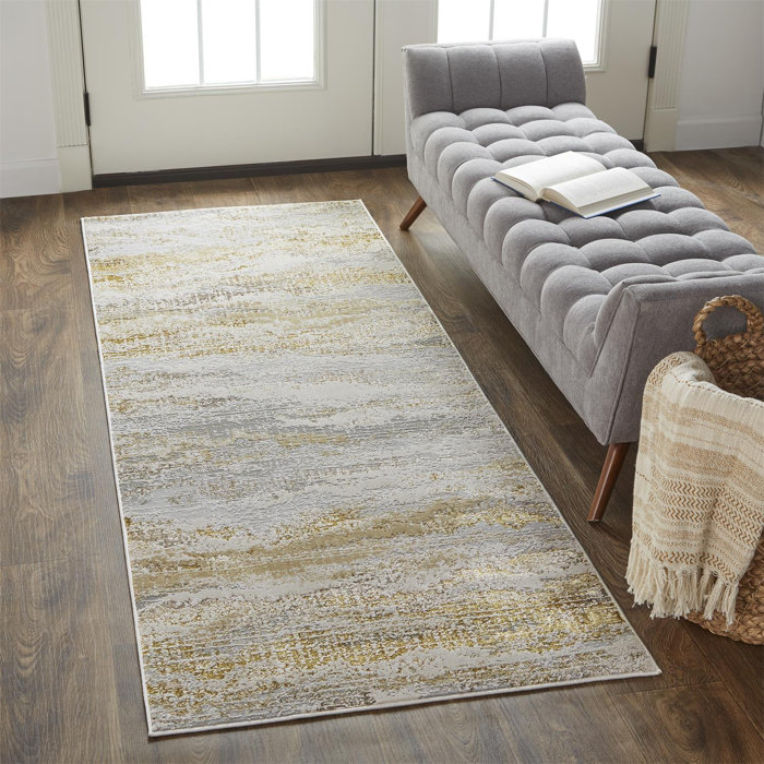 Wrought Studio Milomir Abstract Indoor Rug & Reviews | Wayfair