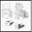 White Colour Adjustable Dressing Table With 5 Drawers