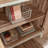 Bookcase With Doors, Brown finish