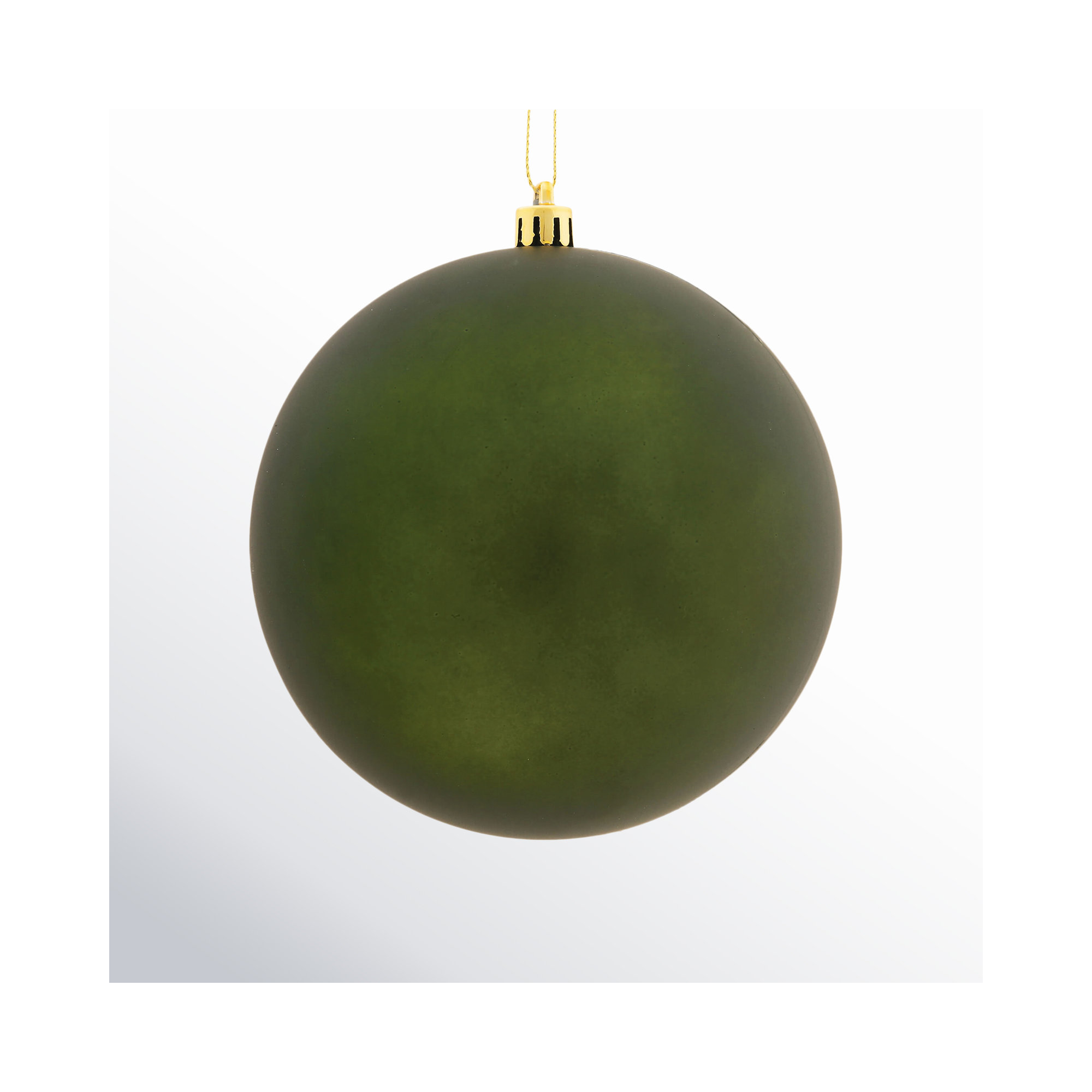 Holiday Décor Ball Ornament, Matte Moss Green