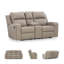 Causeuse inclinable électrique en cuir 77 po Stockley-661495631
