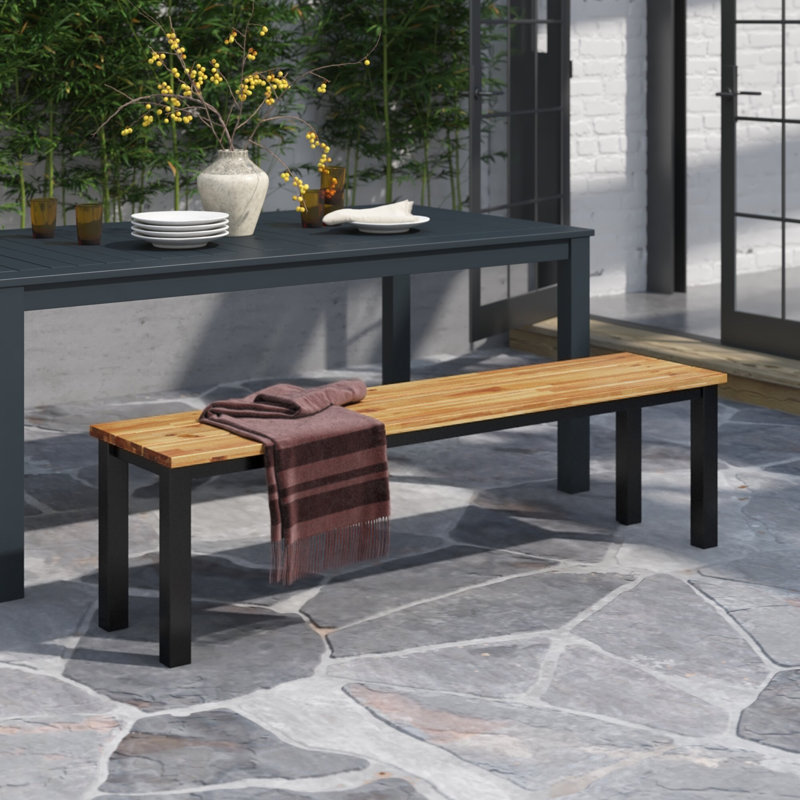 Banc de pique-nique en acacia Moira
