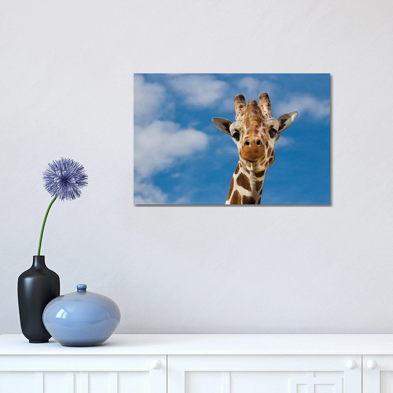 Giraffe 1 Piece Wrapped Canvas Wall Art, 30.48 cm H x 45.72 cm W