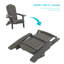Chaise Adirondack pliante en plastique Ramilla-1599778740