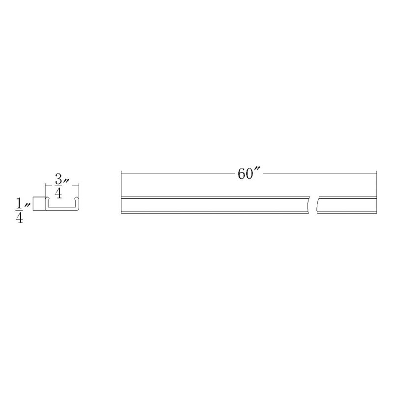 LED 12V Clear Mounting Channel