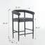 Ensemble de 2 tabourets de bar rembourrés modernes, tables non comprises-871234503