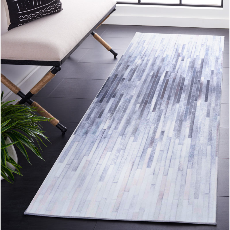 Aubrieana Performance Machine Washable Abstract Rug, Runner 2'6" x 8'