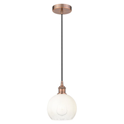 Edison - Brookhaven Globe - Mini luminaire suspendu à cordon 8 po 1 lumière