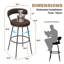 Tabouret de bar et de comptoir pivotant à dossier bas Kipton-1854992591-1854992588