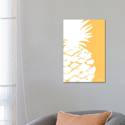 Modern Pineapple III by Julie Derice - Wrapped Canvas Gallery-Wrapped Canvas Giclée