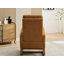Chaise berçante rembourrée avec repose-pieds rétractable-1109750392