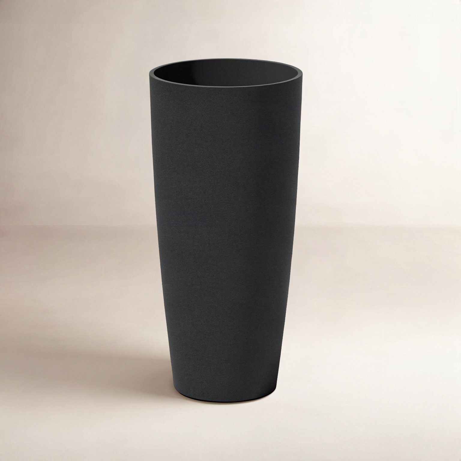 14" Pot Planter, Black, 1