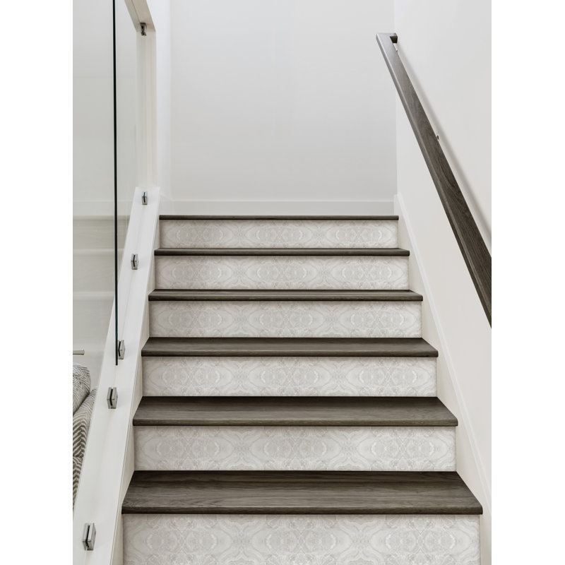 Adhésif décoratif peler et coller Devencove, H 7,5 po x l 48 po, Beige