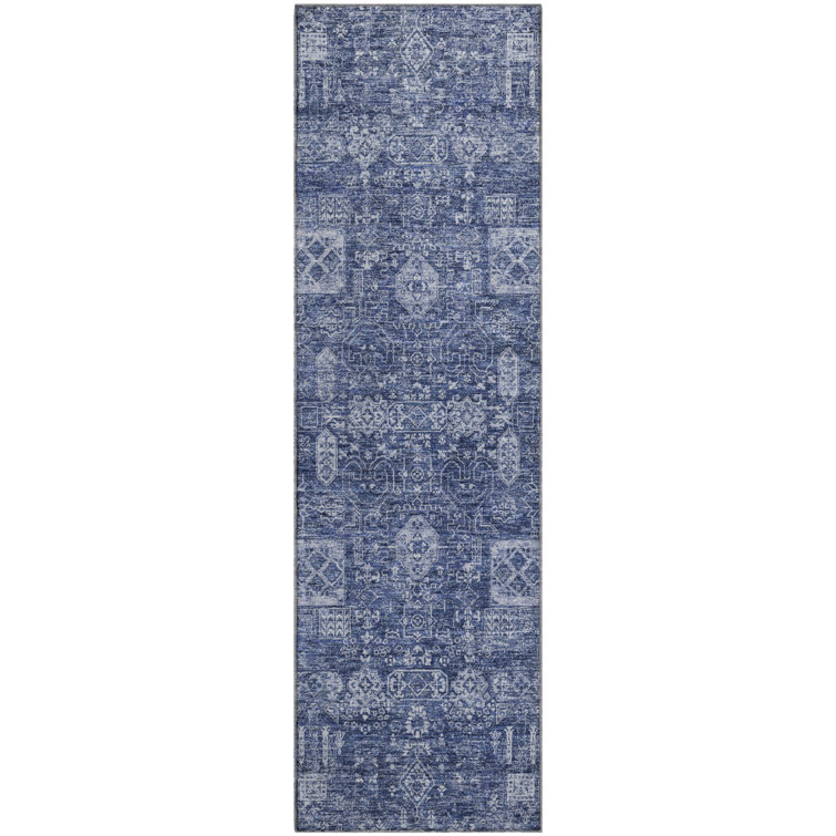 Premium Machine Washable Cerrito Navy Rug