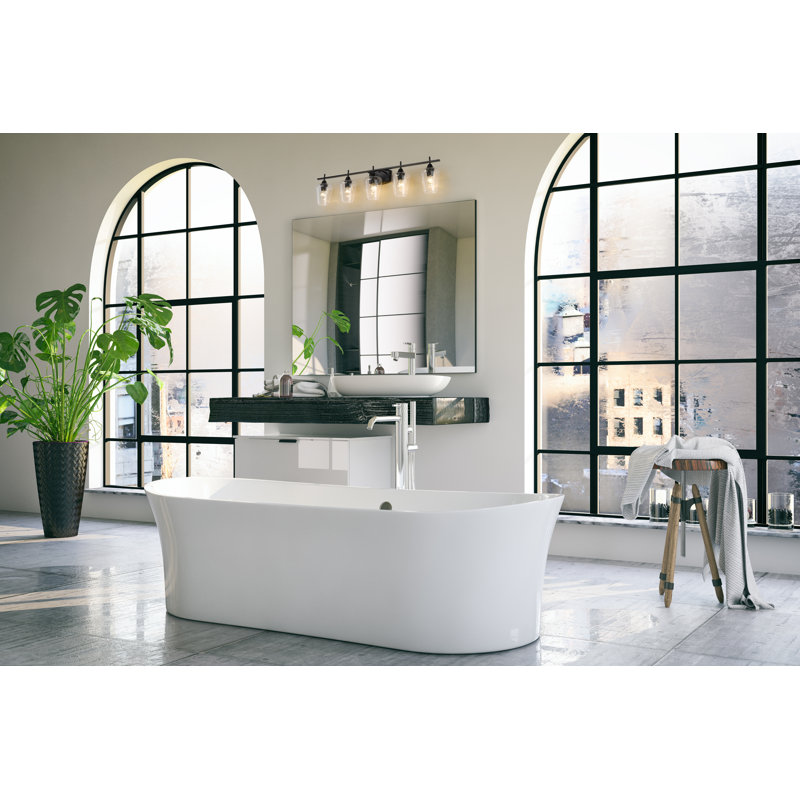 Dahlya 5 - Light Dimmable Vanity Light, Matte Black